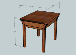 handmade furniture design sketch